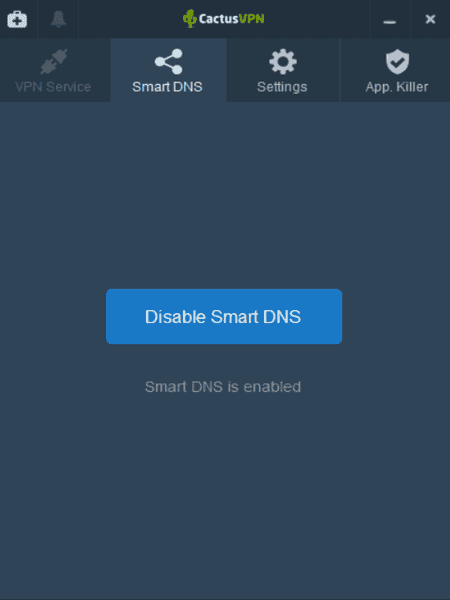 CactusVPN smart DNS