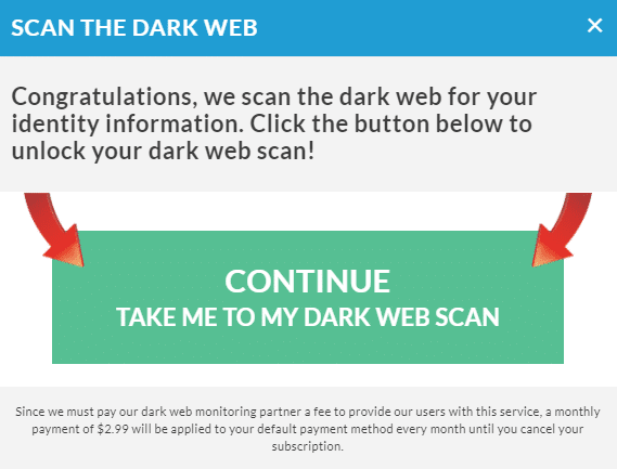 TruthFinder dark web monitoring