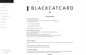 Blackcatcard FAQ