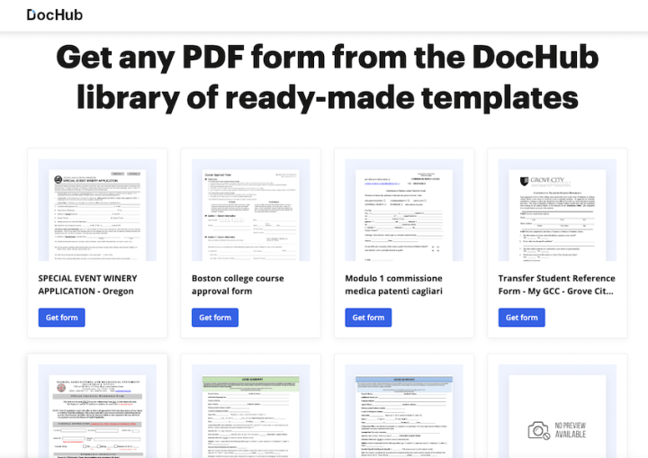 DocHub Forms Library