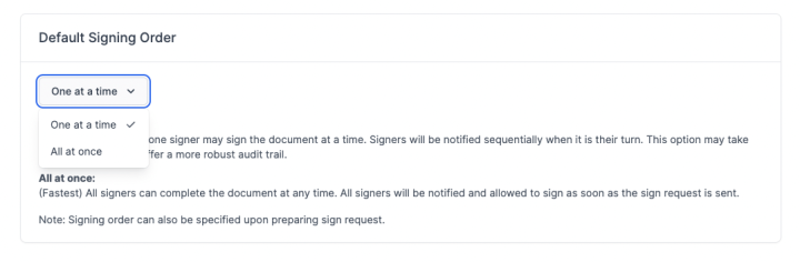 DocHub Signing Order
