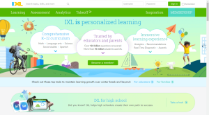 IXL Homepage