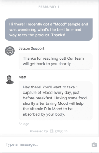 Jetson Probiotics Live Chat