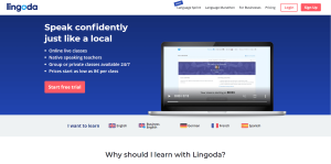Lingoda website