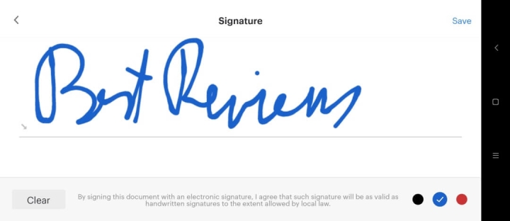 PandaDoc Mobile Draw Signature