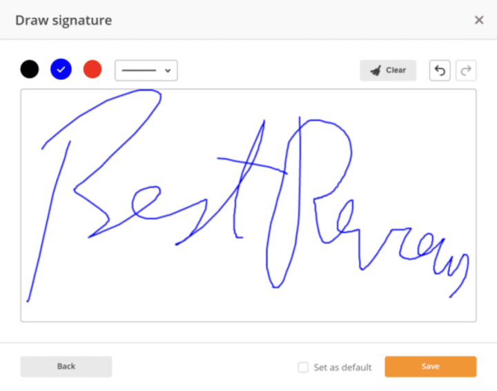pdfFiller Draw Signatures