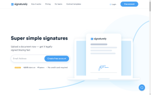 Signaturely Main Page