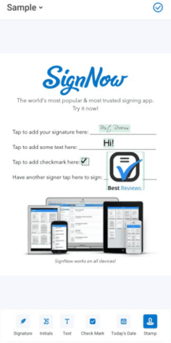 signNow Mobile App Template